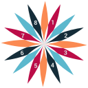 Analytics,Flower,Infographic,Pie chart